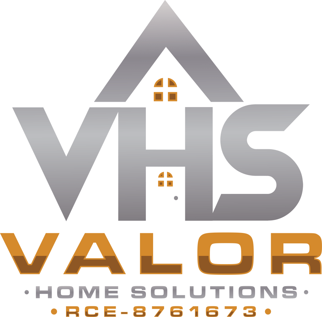 Valor Home Solutions Logo for bathroom remodeling and roofing in Idaho